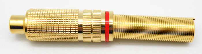 RCA JACK GOLD PLATED, CABLE 8-9mm, RED STRIPE
