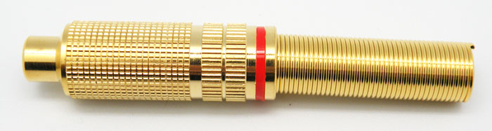 RCA Femelle doré, Câble 8-9mm, Ligne rouge