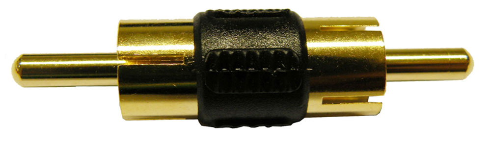 DOUBLE RCA PLUG, GOLD PLATED