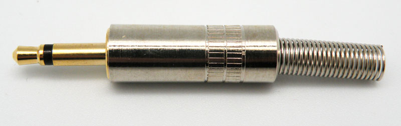 3.5mm MONO PLUG, GOLD PLATED CONNECTOR