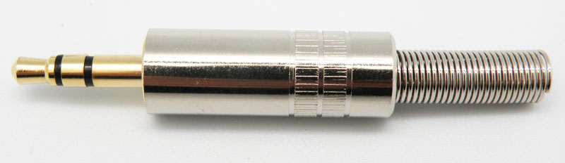 3.5mm STEREO PLUG, GOLD PLATED CONNECTOR