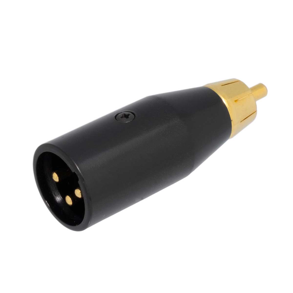 RCA PLUG TO 3P. MIC MALE, GOLD PLATED