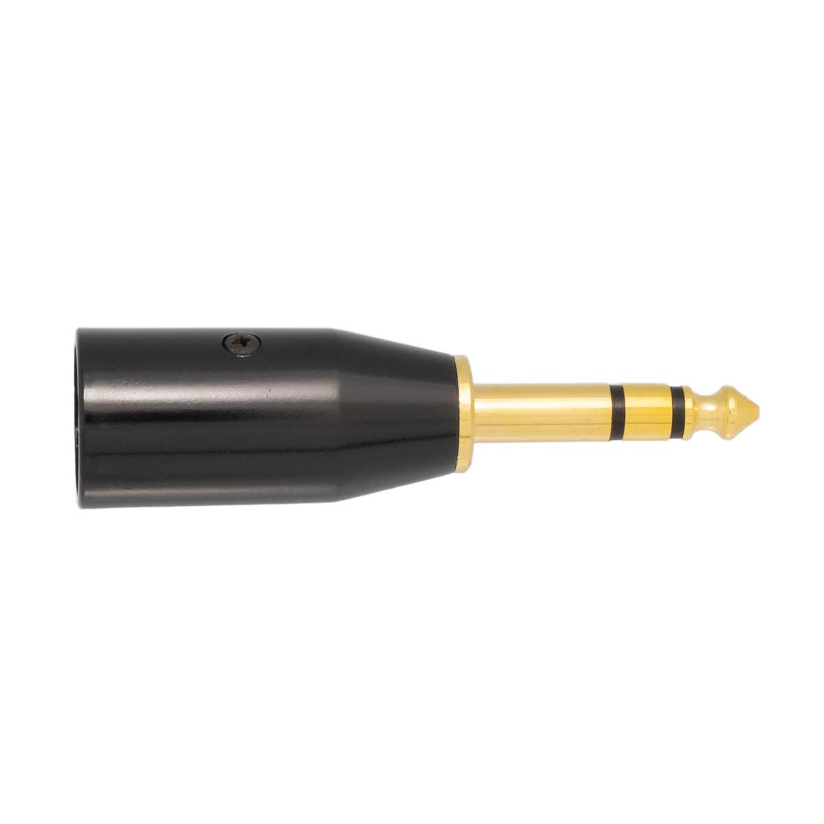 1/4" STEREO PLUG TO 3P MIC MALE, GOLD PLATED