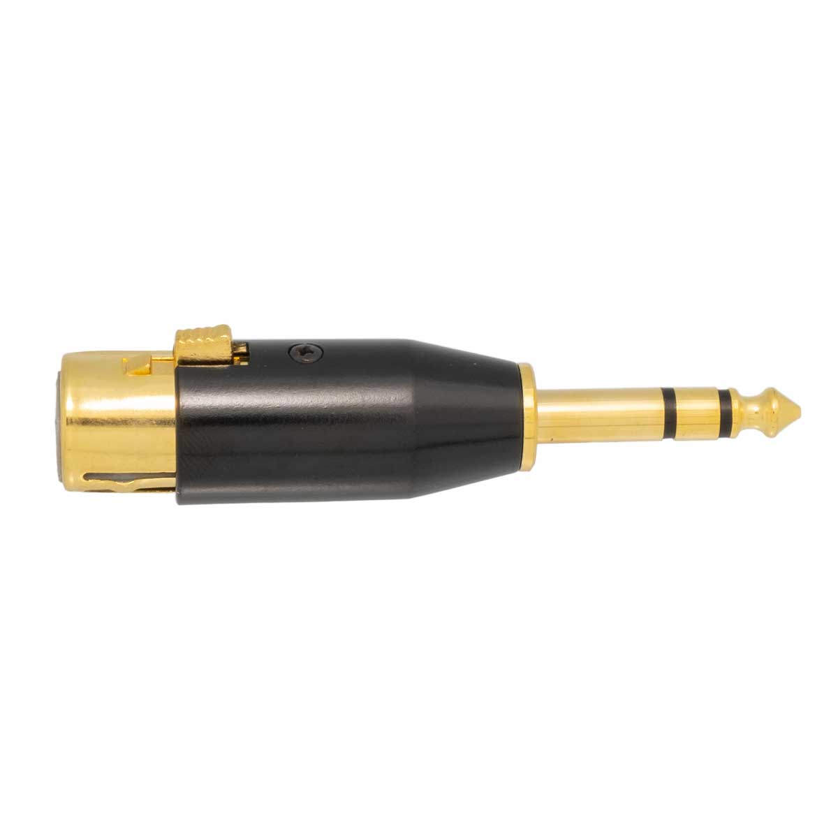 1/4" STEREO PLUG TO 3P MIC MALE, GOLD PLATED