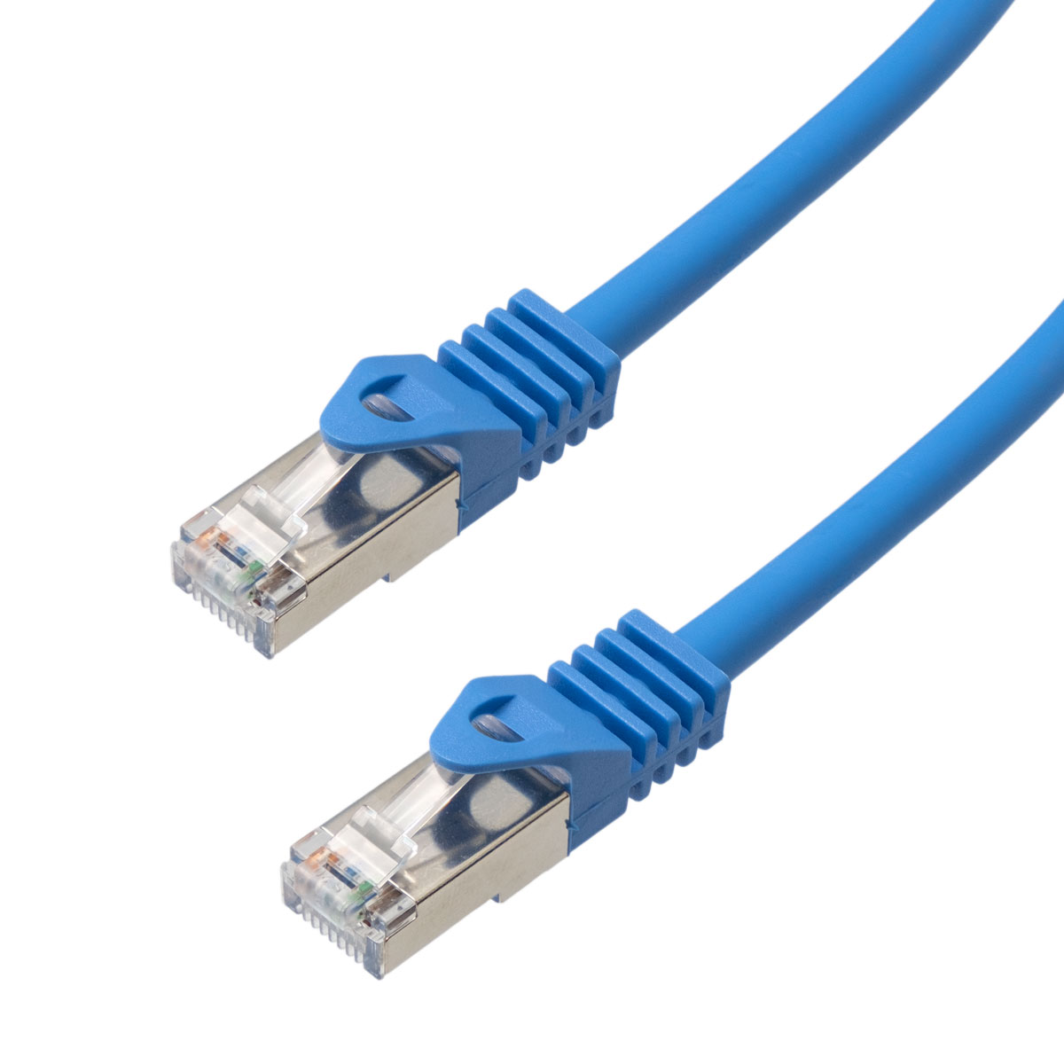 CAT6 SSTP(SFTP) Azul MA.-MA., 0,5m LSZH