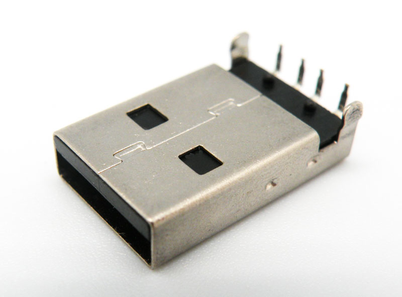 USB 2.0 Macho. 4P Acodado 90º