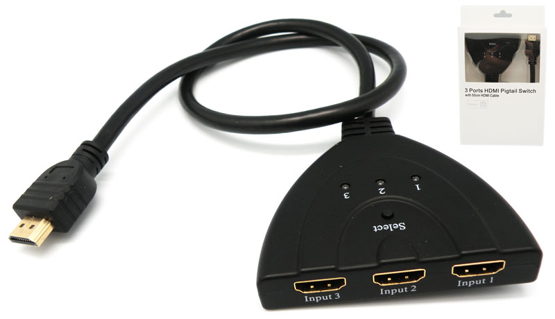 3x1 HDMI selector intel·ligent