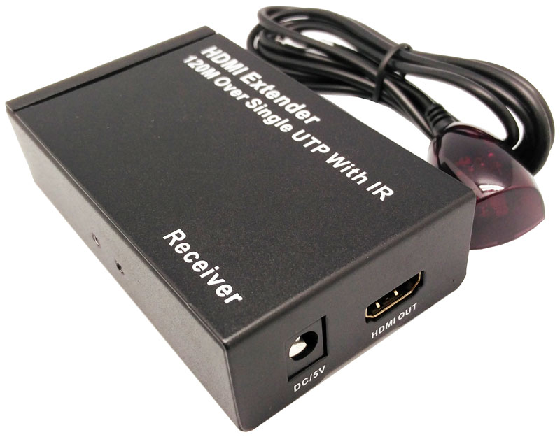 HDMI receiver, 120m 1080p@60Hz with IR