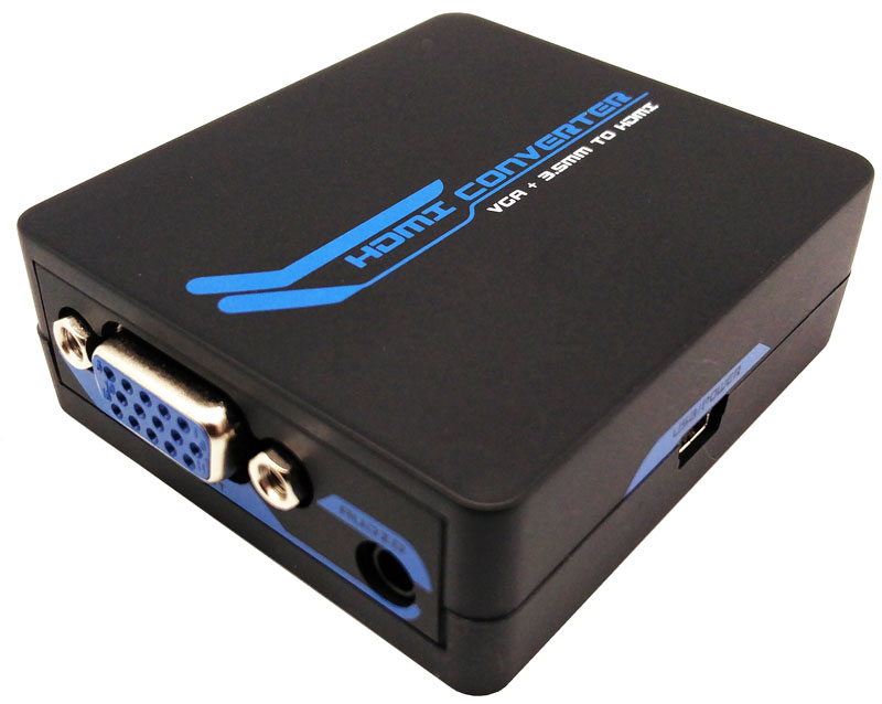 VGA + Audio 3.5mm stereo to HDMI signal converter