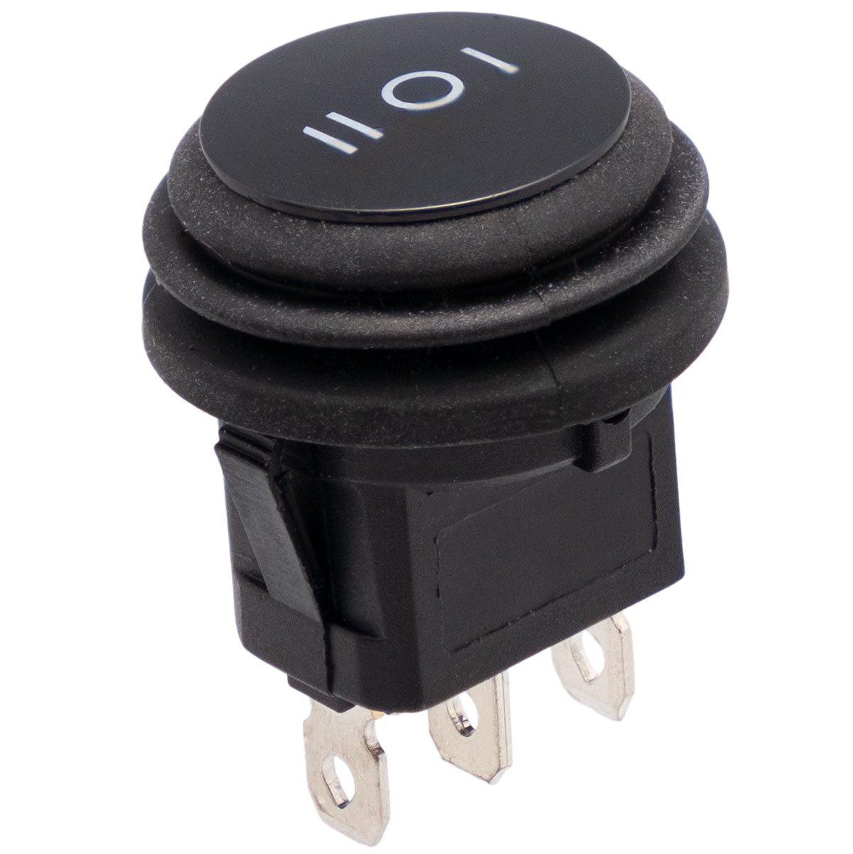 3P. Round Waterproof Switch ON-OFF-ON Without light