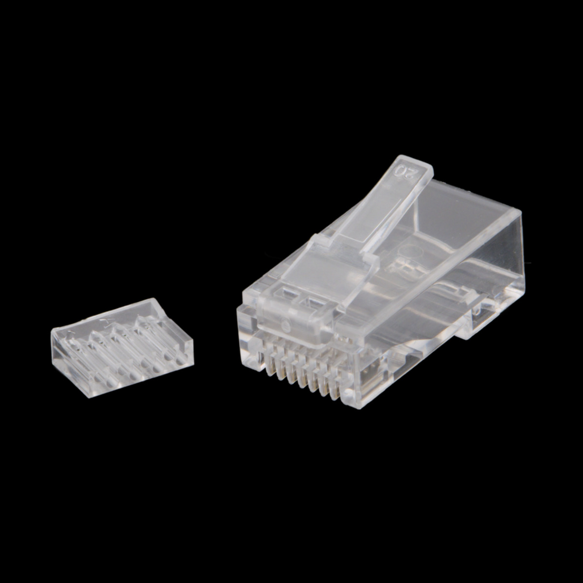 RJ45 Cat.6A UTP 8P8C, AVEC GUIDES