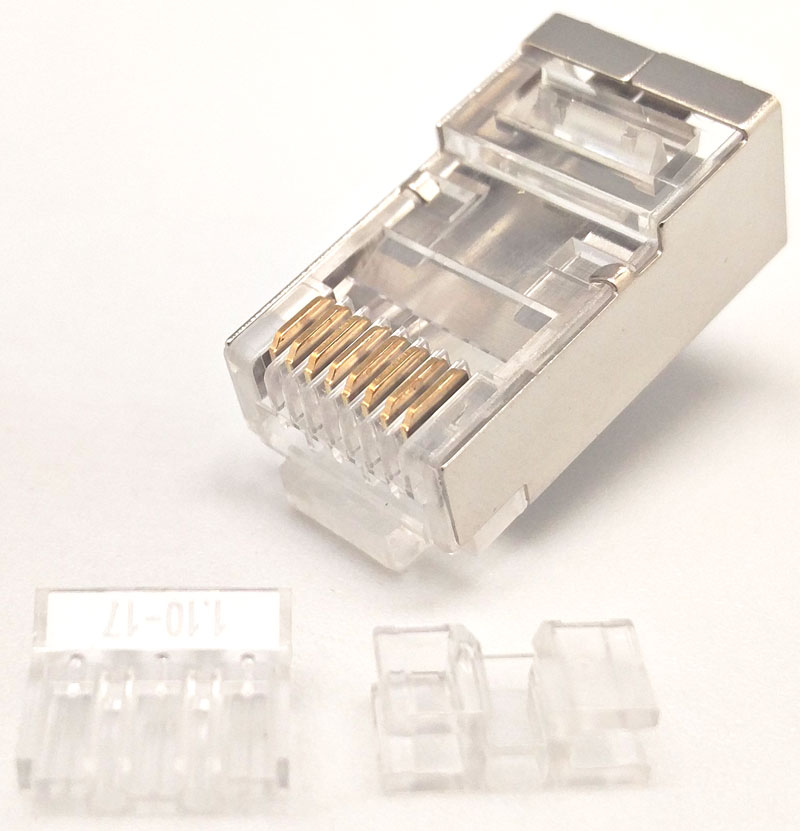 RJ45 Cat.6A FTP 8P8C, AMB GUIA