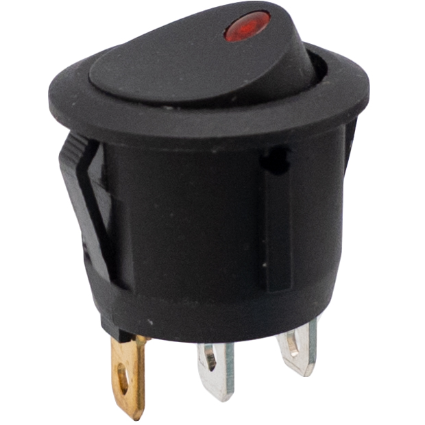 INTERRUPTOR LED 3P, STSP ON-OFF, Ø20mm, 125V 10A (250V 6A)