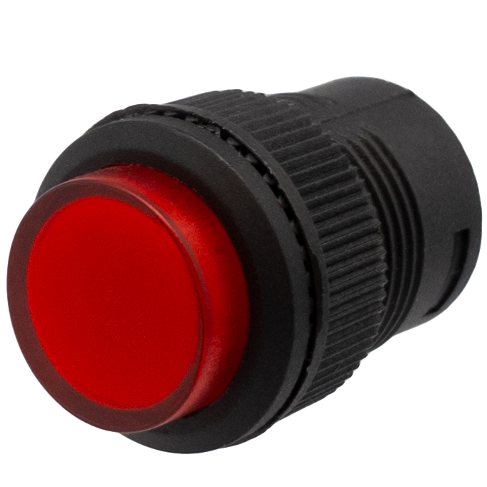 Bouton ON-OFF 3A 250V, LED rouge