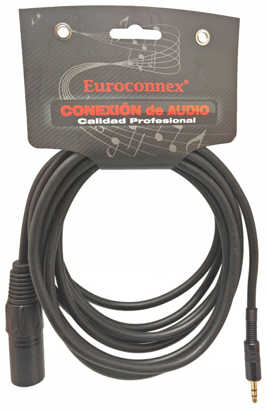 XLR Male to 3,5mm St. Plug, 5m