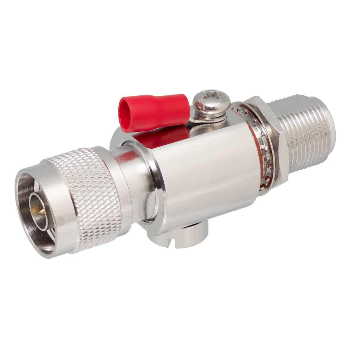 Dispositif coaxial de protection contre les surtensions type N Male-Female, 230V