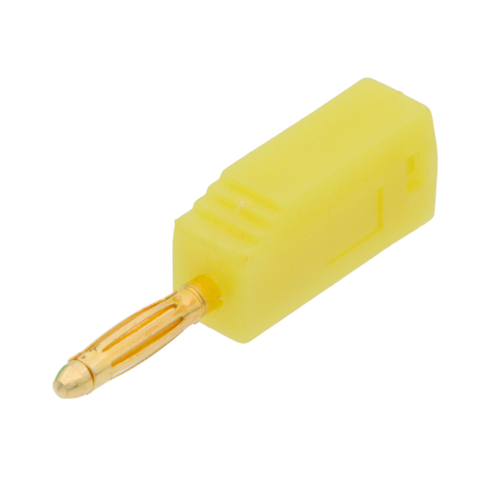 Fiche Banane Mâle 2mm, 9-leaf - Format Empilable en Jaune