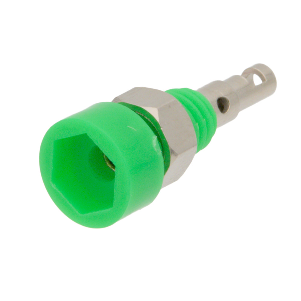 Base Femelle Vert 2mm pour Banane avec Connexion de Soudure