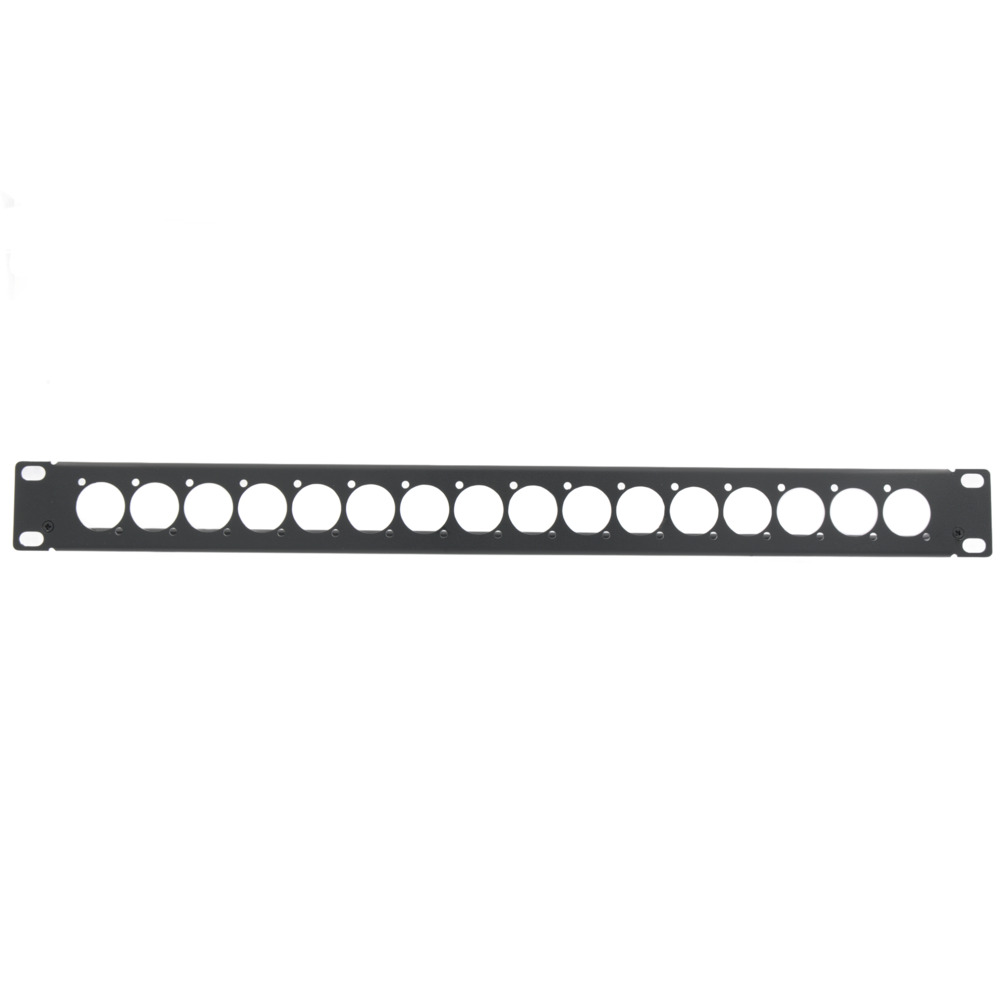 PatchPanel 16 ports for audio/video connectors with XLR / speakON / HDMI screw terminals