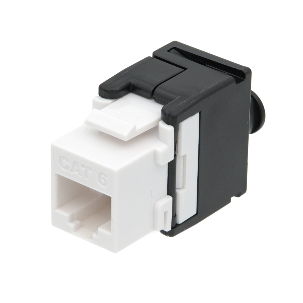 RJ45 UTP Keystone Cat.6 sin herramientas, 180 grados