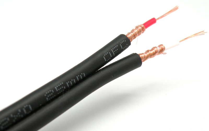 Flat Audio Cable, 2x0.25mm², Bare Copper OFC, 100m