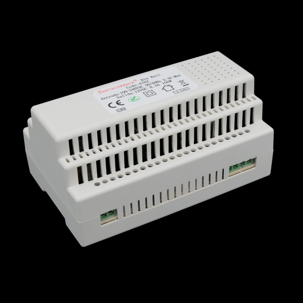 DIN Rail power supply 12V 100W 8.3A