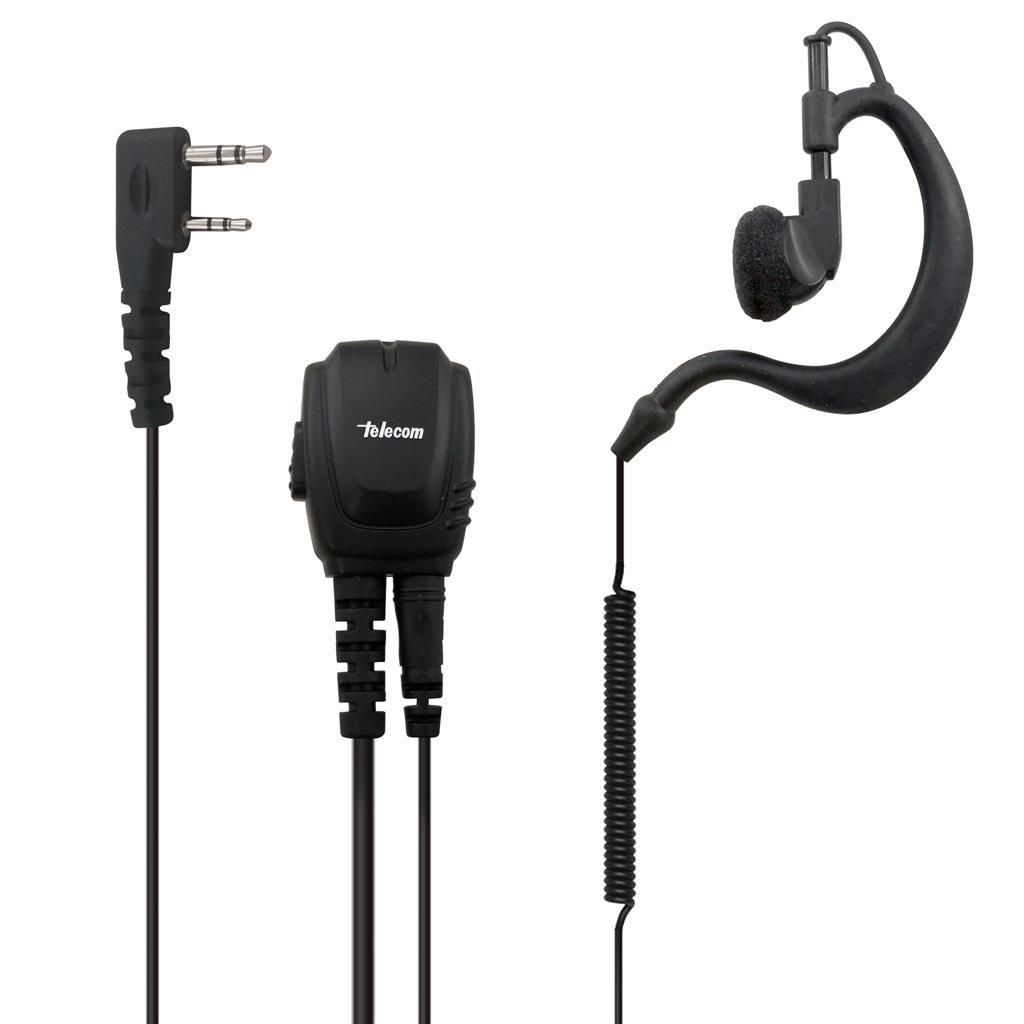 Professional-grade micro-earpiece. IP-54. For KENWOOD NX Series