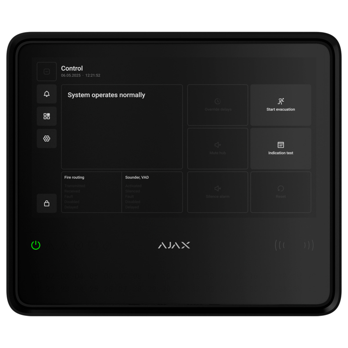 Central inalámbrica de incendios - Pantalla táctil 10.1" - Normativa europea sistemas PCI