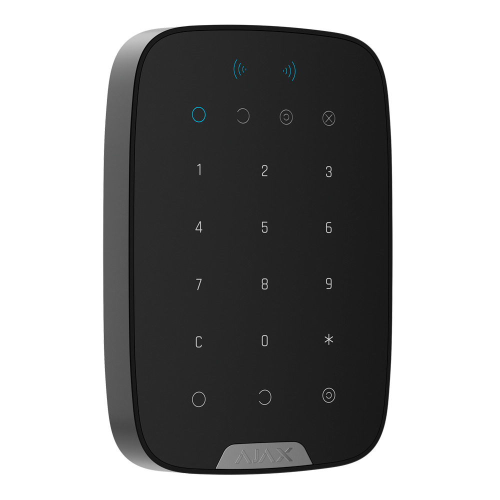 Teclado con lector RFID - Grado 3 - Inalámbrico 868 MHz Superior Jeweller - Armado/desarmado total o por grupos - Códigos personales, generales y de invitado - Alcance vía radio hasta 3.000 m - Botón de emergencia integrado