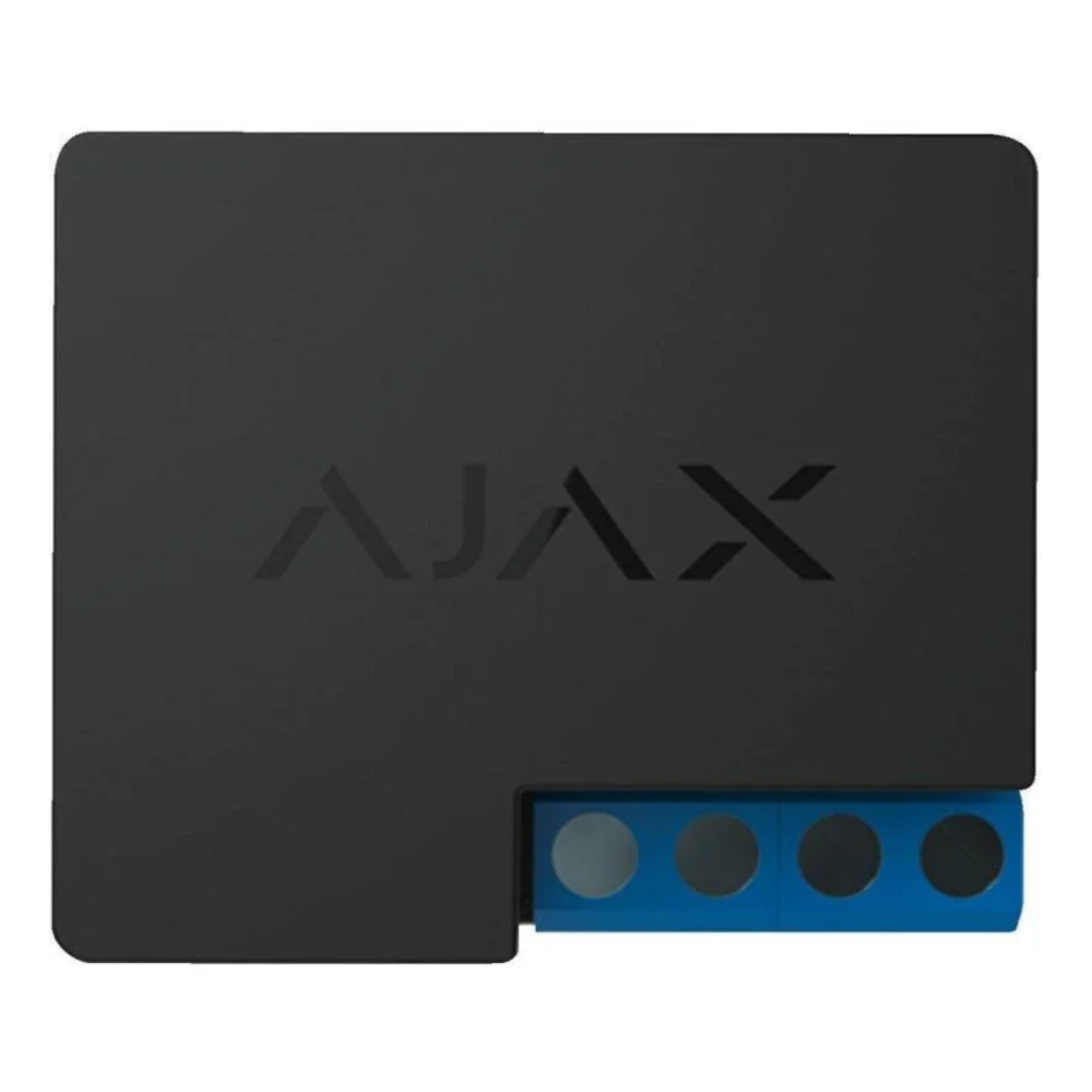 Ajax Relay.  Relé (12V-24V) de contacto seco inalámbrico. Color negro