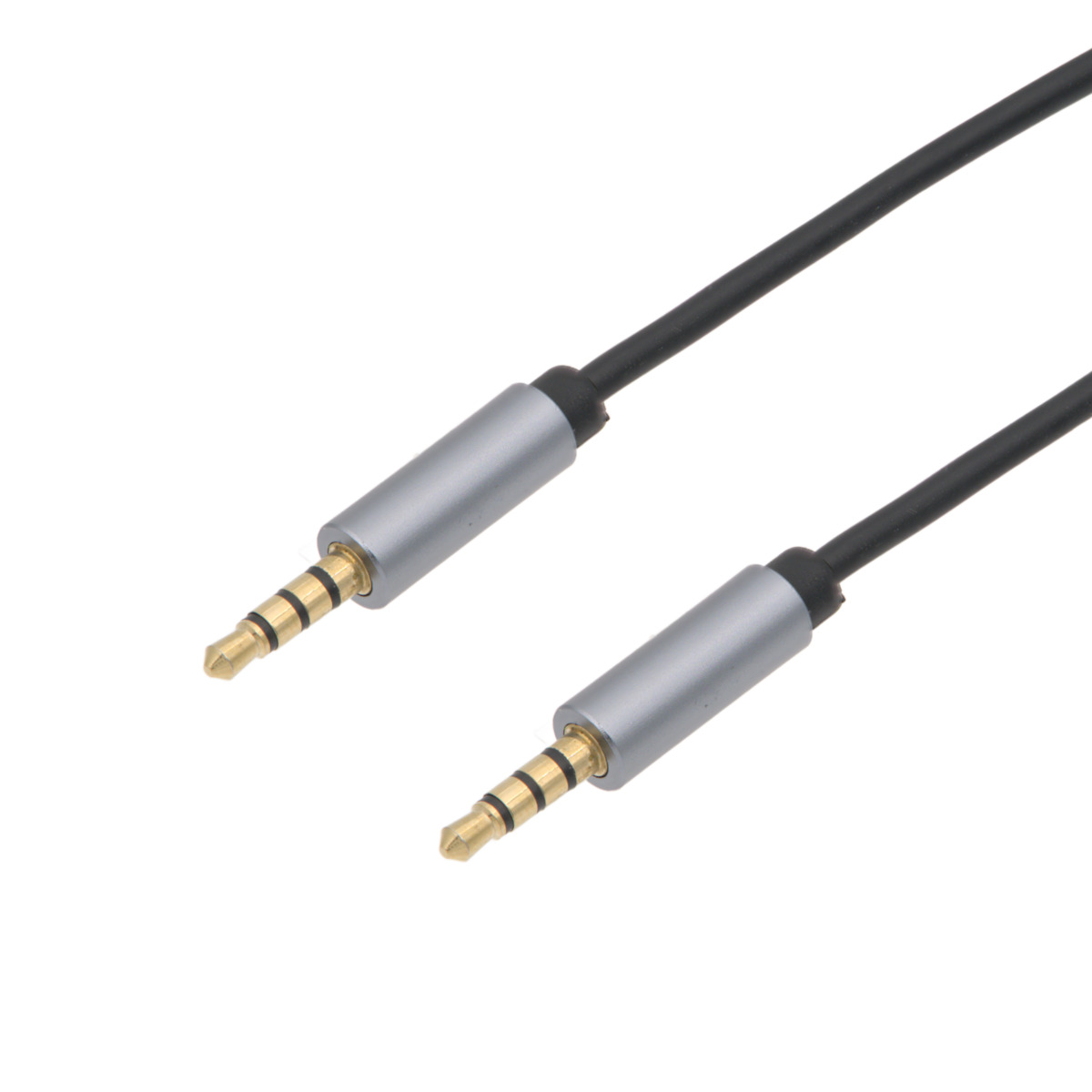 Cable de audio apantallado Jack 4 contactos (TRRS) 3,5 mm macho-macho, 3m
