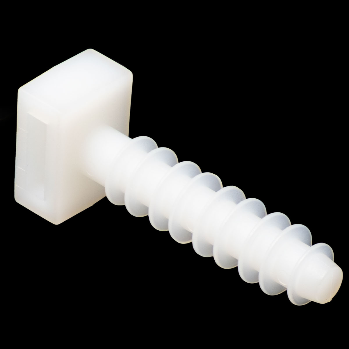 Wall plug for cable ties, 9.8x 43.6 mm, White