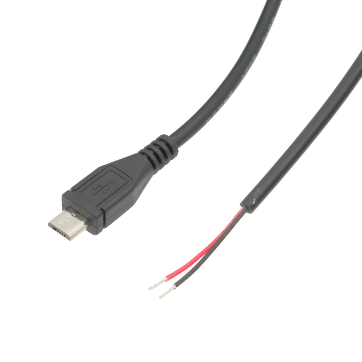 Micro USB només alimentació (2 pins connectats) a Lliure, LSZH 4m