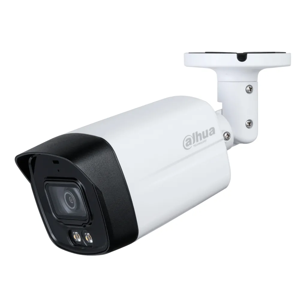 HDCVI 4EN1 Tubular Camera, 2M, 1080P Full Color, WDR, Dual LED Illumination (40m/IR40m), 2.8mm Lens, IP67 Waterproof, MIC