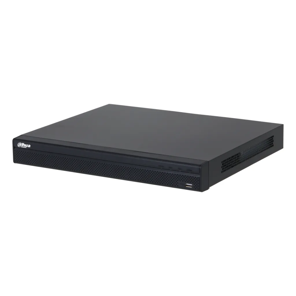 NVR 16ch 160Mbps H265 4K HDMI 16 PoE 2HDD E/S
