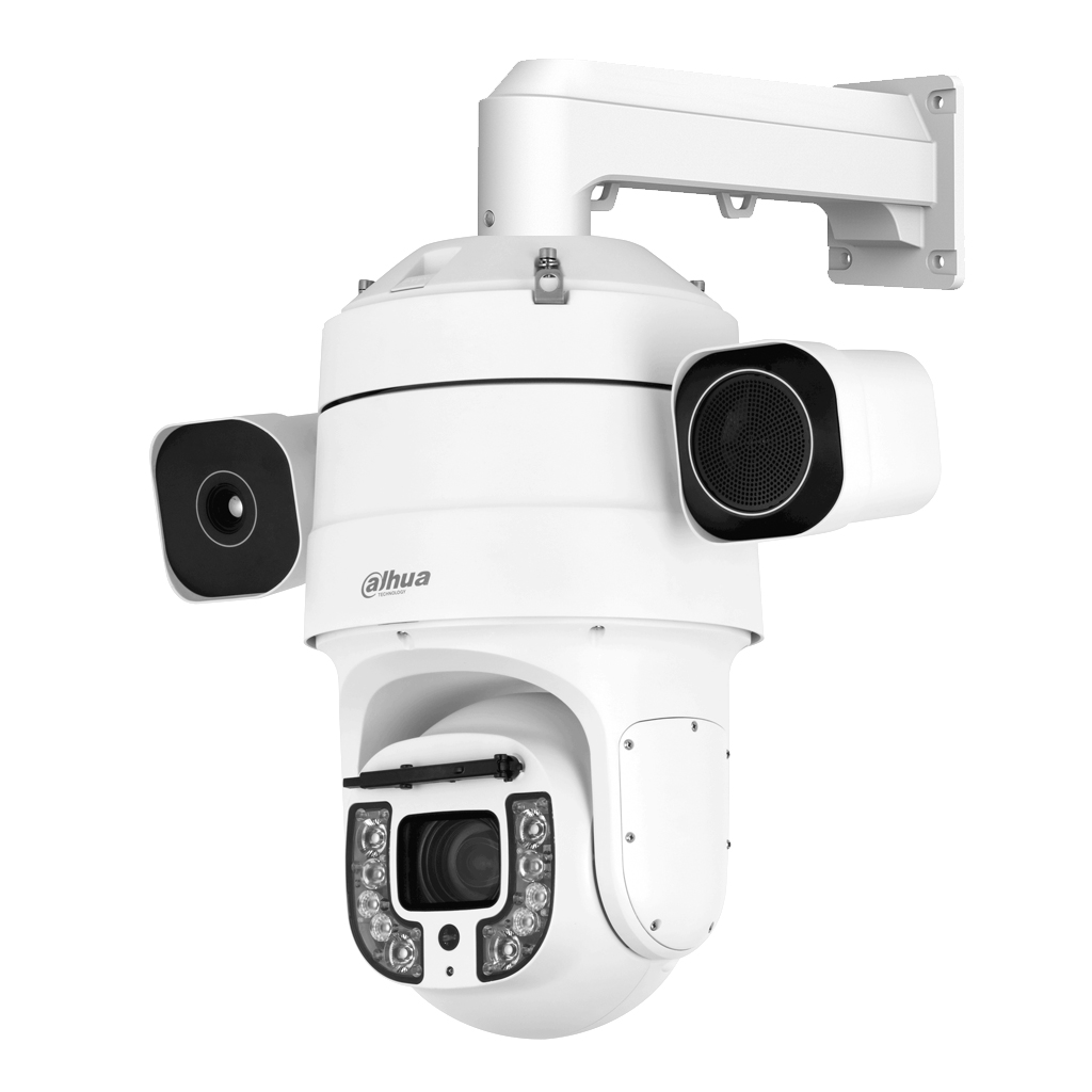 Dome PTZ Híbrido IP Térmico 400*300 25mm + 4M 5.5–248mm 45x IR250m IP66 AUDIO E/S AI