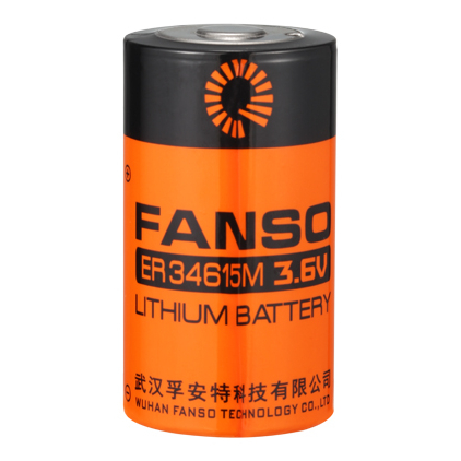Pila de litio FANSO ER34615M 3,6V 13000mAh; Ø34.2x61.5mm