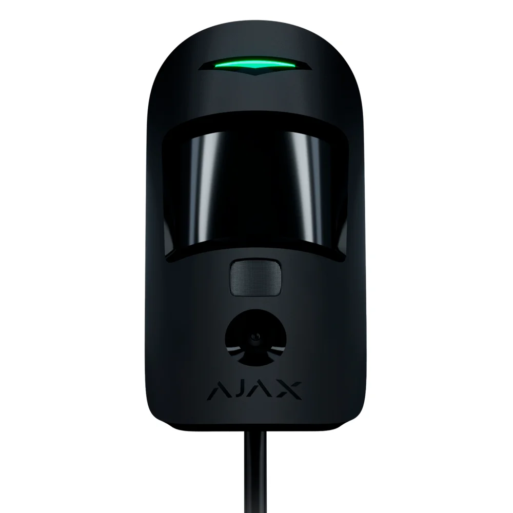 Ajax MotionCam Fibra. PIRCAM. Color negro
