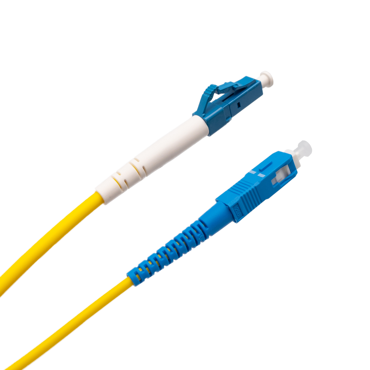 Optical fiber patch cord LC/UPC to SC/UPC Single-mode Simplex, 10m