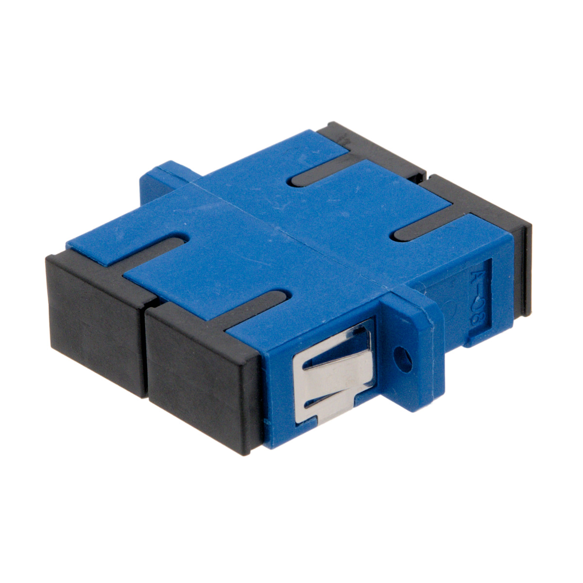 SC/UPC SM DX With Flange Adapter Blue