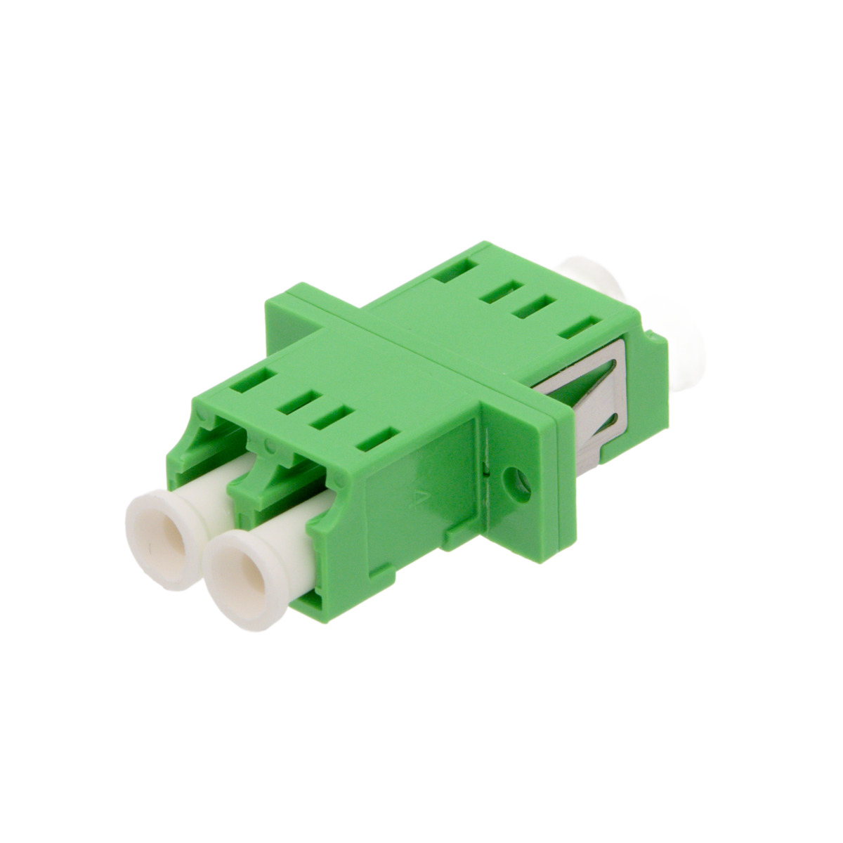 LC/APC SM DX Adapter Duplex with Flange for patch panel