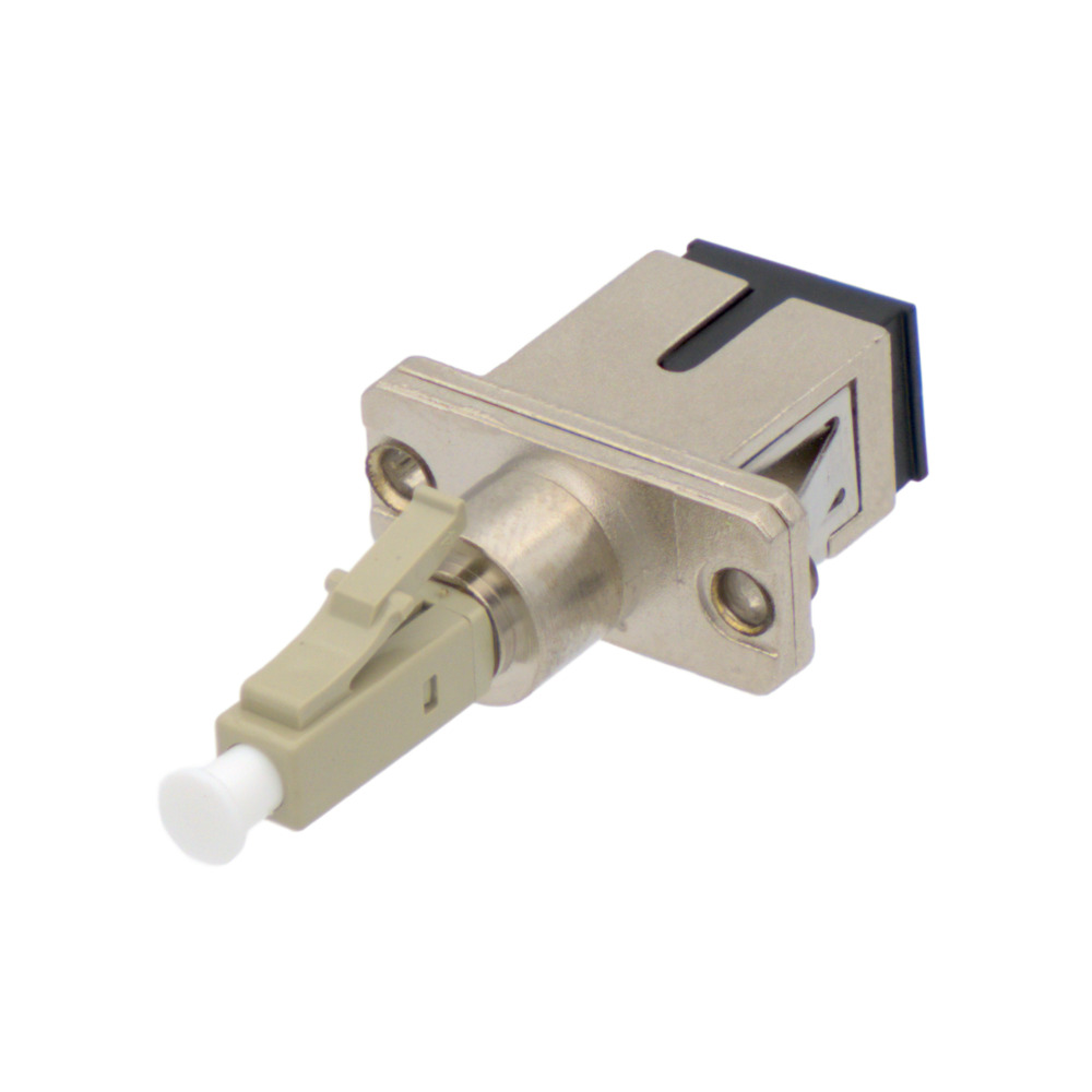 Adaptateur hybride OM4 SC/UPC femelle vers LC/UPC mâle