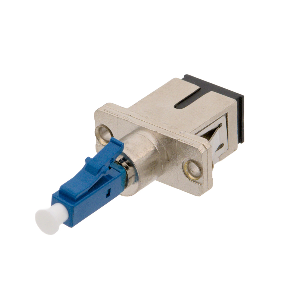 Hybrid adapter SC/UPC female to LC/UPC male