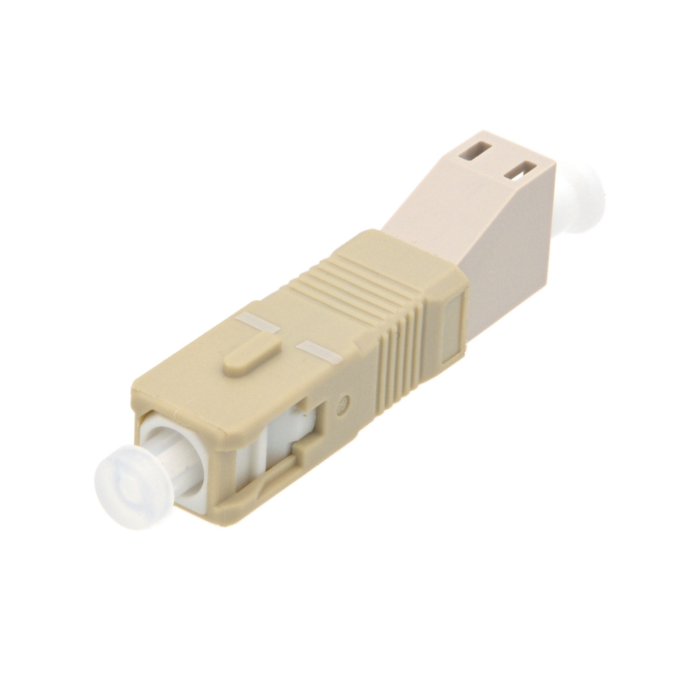 Hybrid adapter OM4 LC/UPC female to SC/UPC male