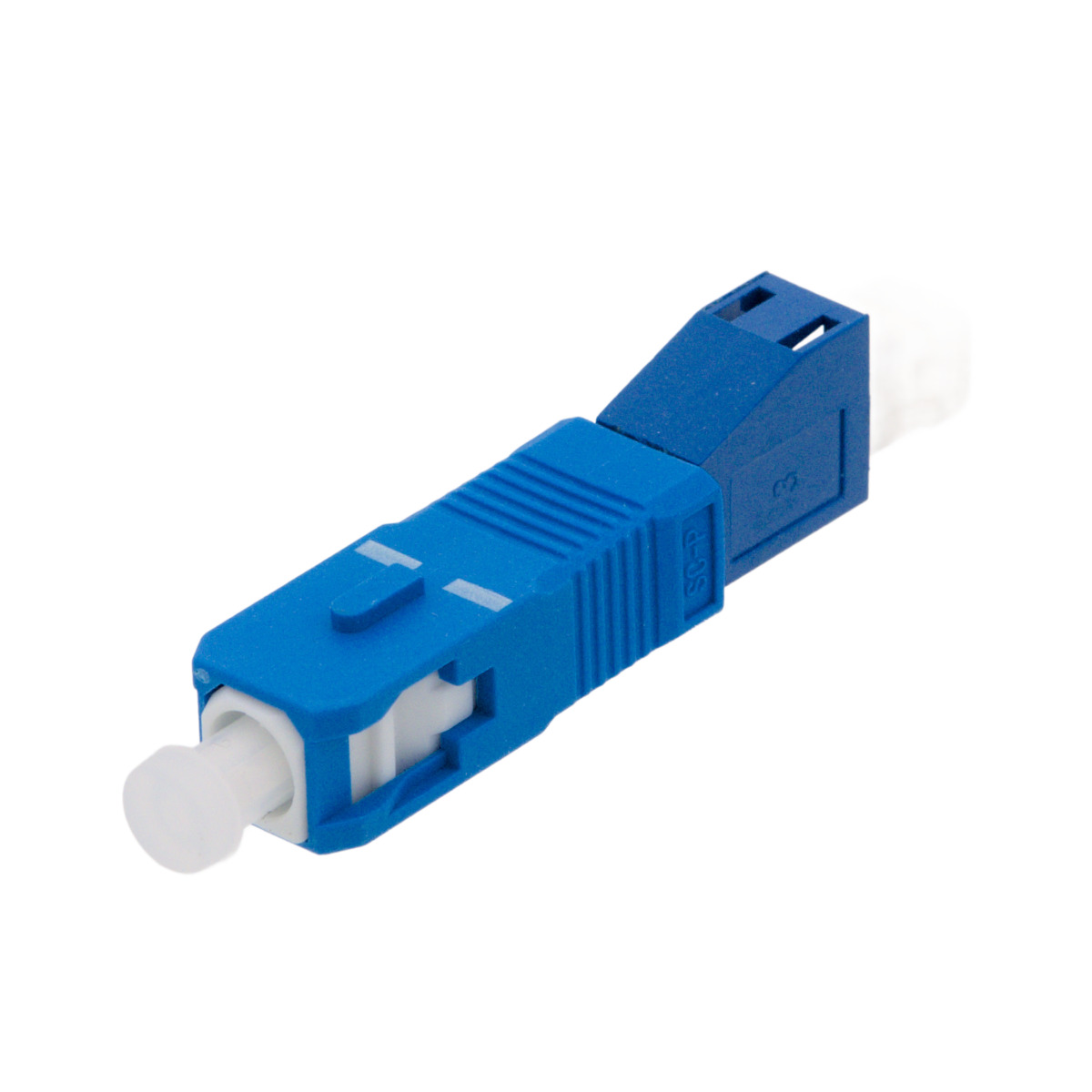 Hybrid adapter LC/UPC female to SC/UPC male