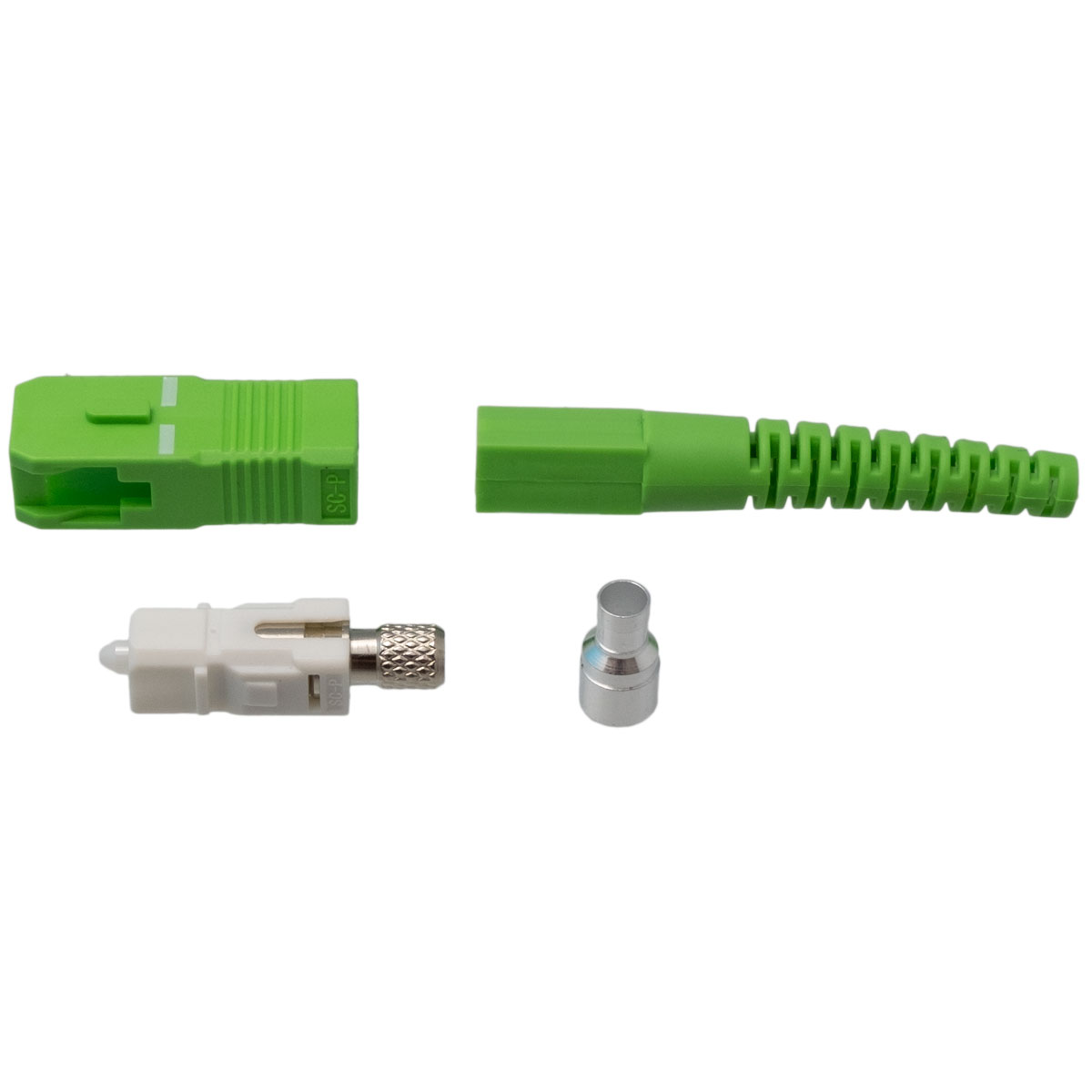 Conector SC/APC de fibra óptica para grimpar cable de 2mm