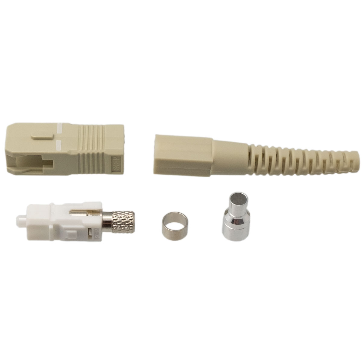 Conector SC/MM de fibra óptica para grimpar cable de 3mm