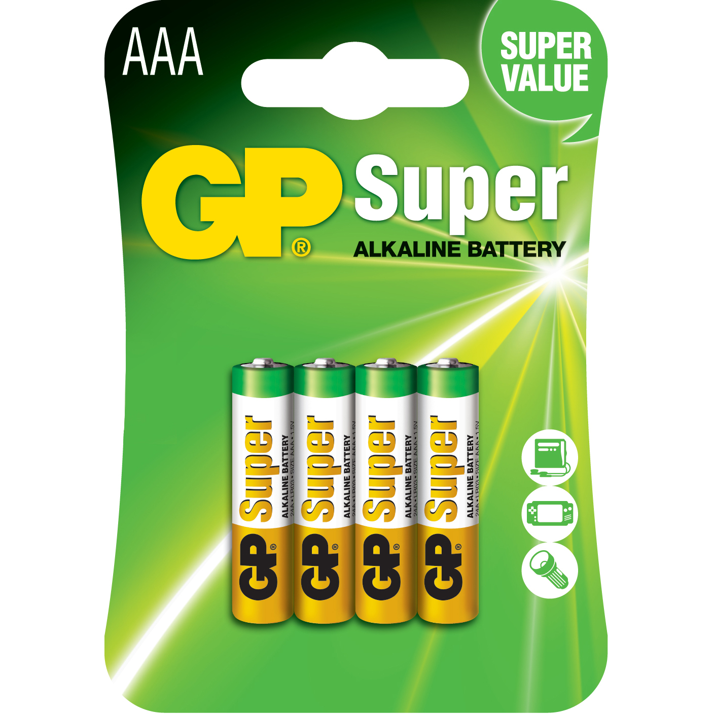AAA LR03 SUPER ALCALIN 1,5v - Blister 4pcs