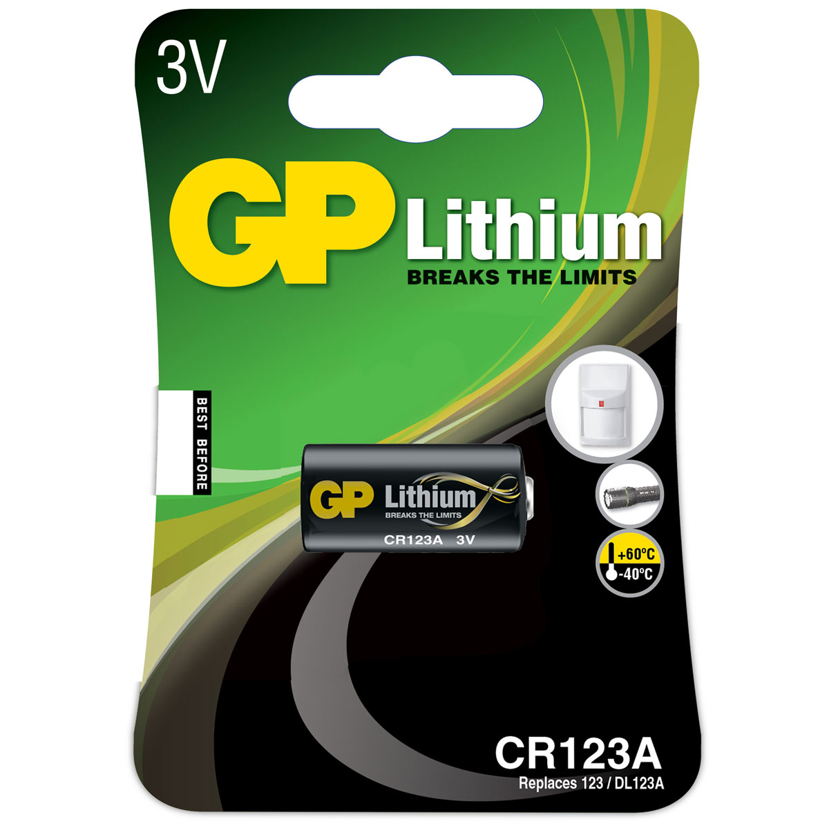 CR123A, Lithium 3v - Blister 1und.