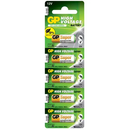 23AE, Alcalina de Alto voltaje, 12v - Blister 5unid.
